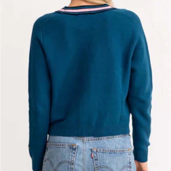 NWOT Kerri Rosenthal Milly Cardi in Azure - Picture 4 of 11